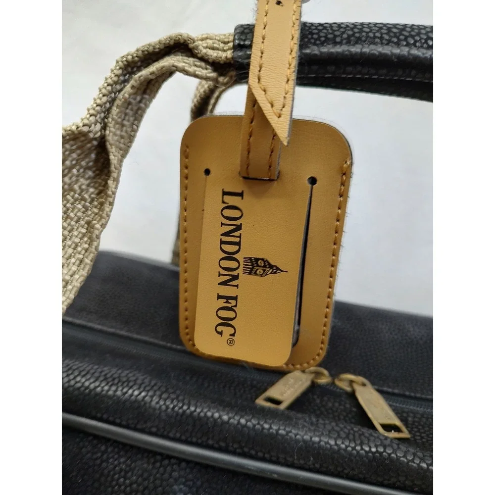 NOS Vintage London Fog Carry On Pontresina Removable Shoulder Strap Black